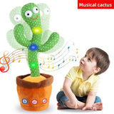 Dancing Talking Cactus Toys Singing Mimicking Recording Repeating What You Say Glow Stuffed Toy For Baby Boys Girl With clothing