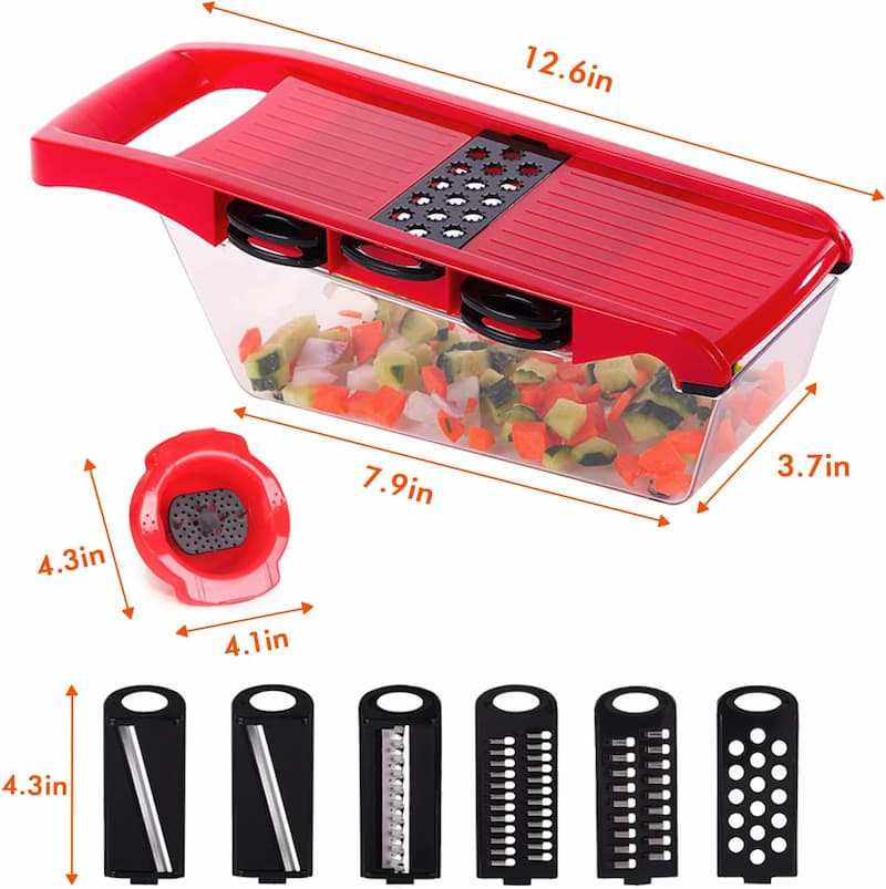 10 In 1 Mandoline Slicer Vegetables Slicer Fruits Cutter And Chopper