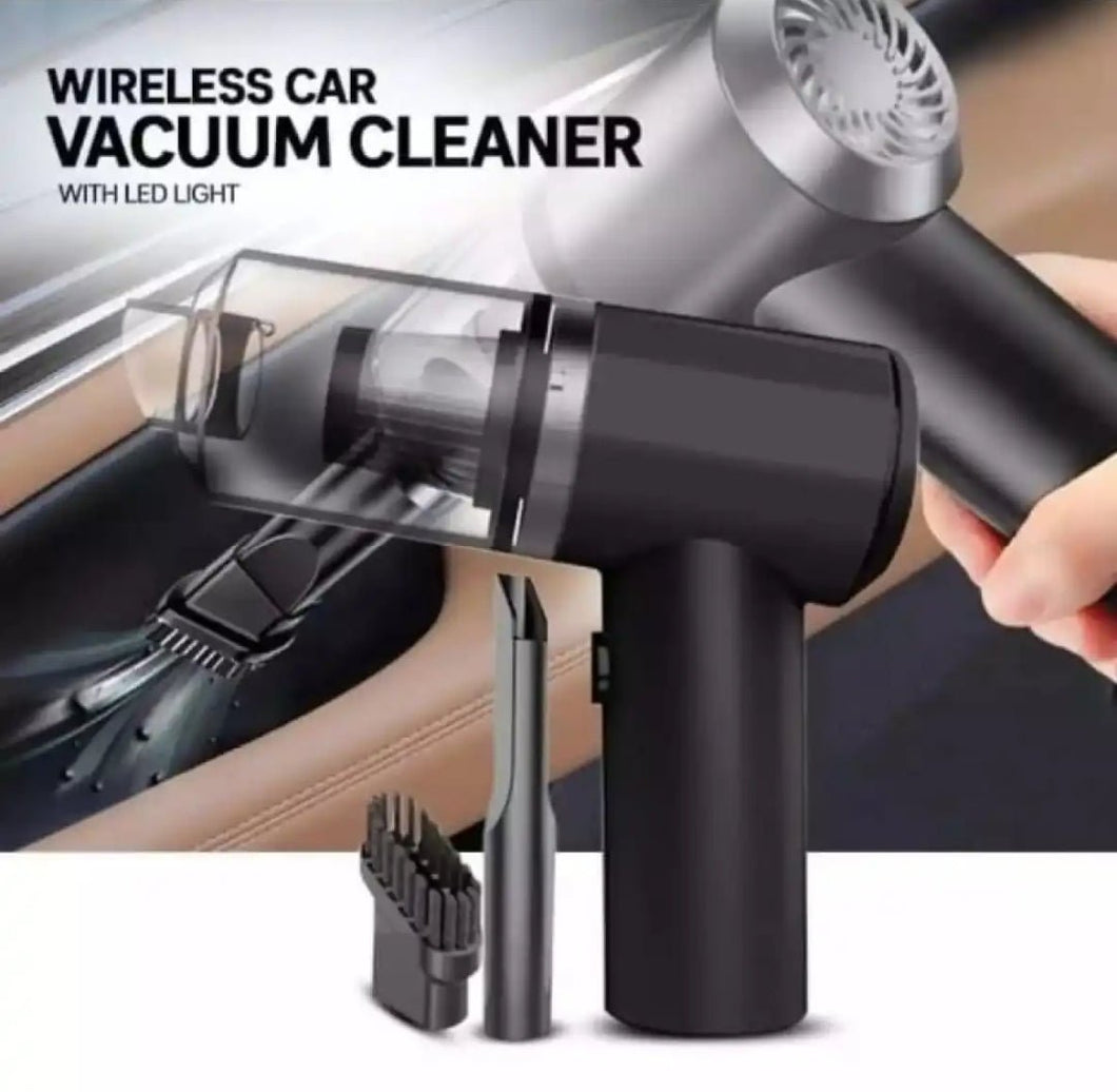 3 in 1 Portable Vacuum Cleaner Duster Blower Air Pump Wireless Handheld Clean Microscopic dust Like Car, Home,Computer, Laptop, Flower, Mirror Vehicle Interior Cleaner