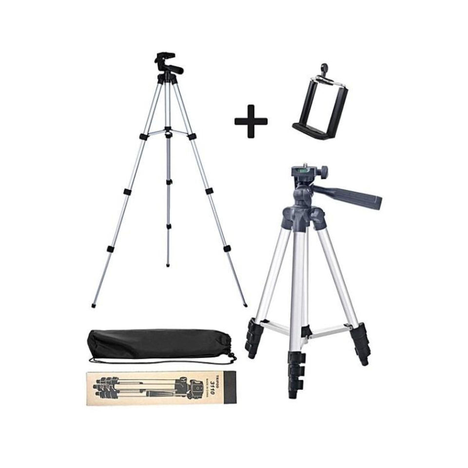 3110 Tripod Camera Stand For Mobile And Camera With Mobile Clip