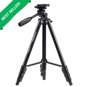 3120 - Tripod Camera Stand With Mobile Holder - Black