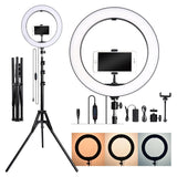 36cm Professional Studio Ring Light Lamp Fill, Mobile Holder With Tripod Stand 7.5 ft Long for youtube, Tiktok , and Streaming, Photography