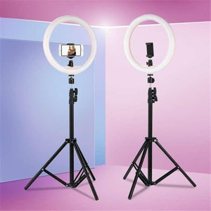 36cm Professional Studio Ring Light Lamp Fill, Mobile Holder With Tripod Stand 7.5 ft Long for youtube, Tiktok , and Streaming, Photography