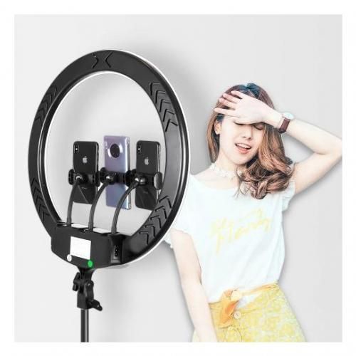 45cm LED Ring Light Set, Ring Light, Professional Live Photography Fill Light, with 7.5ft Long Tripod stand