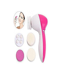 Bundle of 2 5 in 1 Face Massager & Cleanser - Pink & White