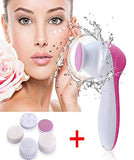 Bundle of 2 5 in 1 Face Massager & Cleanser - Pink & White