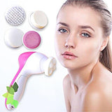 Bundle of 2 5 in 1 Face Massager & Cleanser - Pink & White