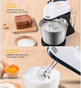 household automatic mixer, egg white and cream beater, mini 7-speed white