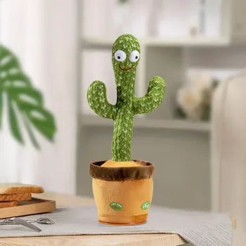 Dancing Talking Cactus Toys Singing Mimicking Recording Repeating What You Say Glow Stuffed Toy For Baby Boys Girl With clothing