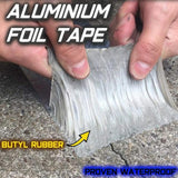 Bundle of 2 Aluminum Foil Butyl Rubber Tape Adhesive Waterproof Flex Tape Power Pipe Leakage Tape