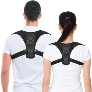 Pack of 2 Body Posture Corrector Belt - Shoulder Support Relief and Back Pain Relief Belt - Adjustable Posture Support Brace for Men and Women