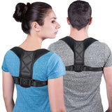 Pack of 2 Body Posture Corrector Belt - Shoulder Support Relief and Back Pain Relief Belt - Adjustable Posture Support Brace for Men and Women