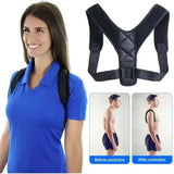 Pack of 2 Body Posture Corrector Belt - Shoulder Support Relief and Back Pain Relief Belt - Adjustable Posture Support Brace for Men and Women