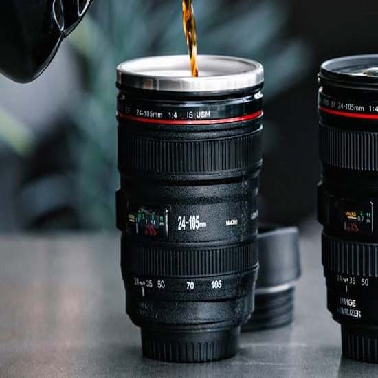 Camera Lens Shaped Coffee Mug Cup