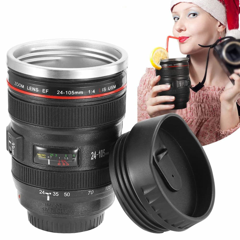 Camera Lens Shaped Coffee Mug Cup