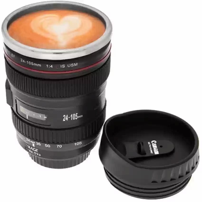 Camera Lens Shaped Coffee Mug Cup