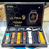 DT 900 Ultra 7 + 1 Strap Ultra 9 Smart Watch - 49MM Dial - Full Touch Display - 7 Different Strap