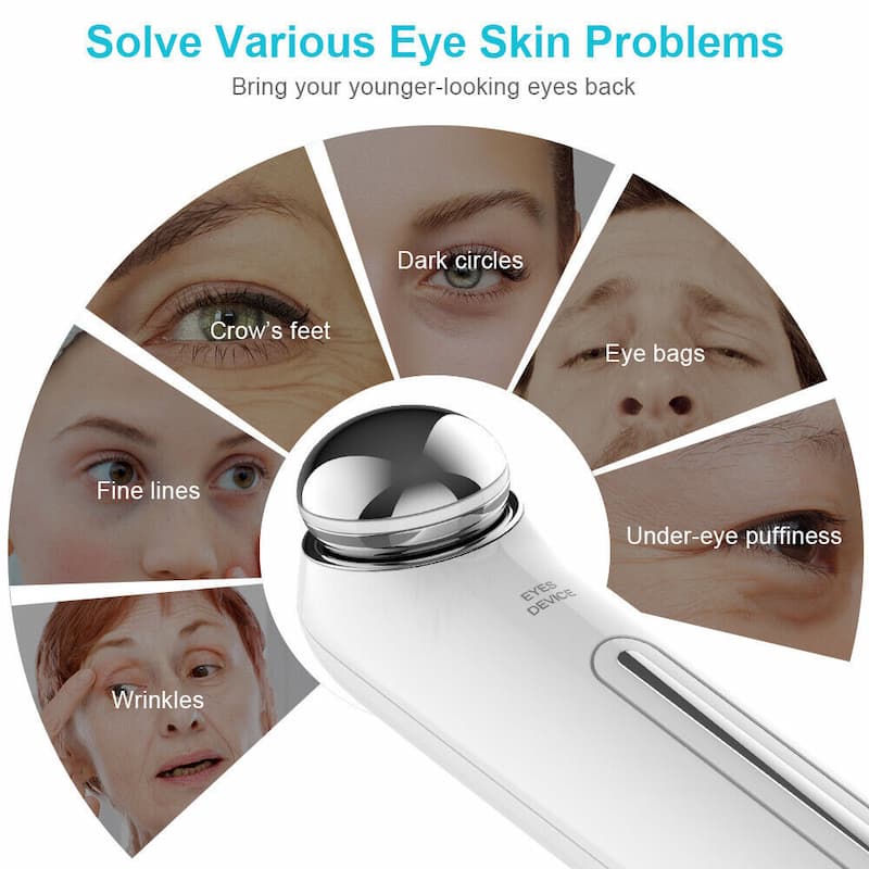 Eye Vibrator Mini Electric Eye Massager Pen Device, Dark Circle Facials Vibration Portable Thin Face Magic Stick