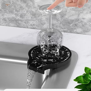 Faucet Glass Washer Rinser for Kitchen Sink Automatic Cup Washer Bar Glass Rinser Wash Cup Tool Kitchen Cleaning Tools