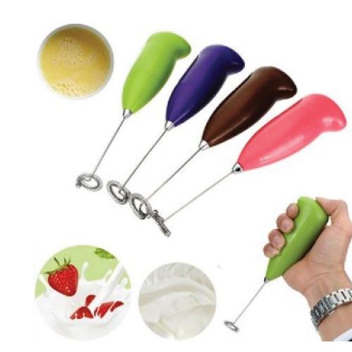 Pack of 2 Handheld Coffee Beater Mixer & Whisker -Multicolor