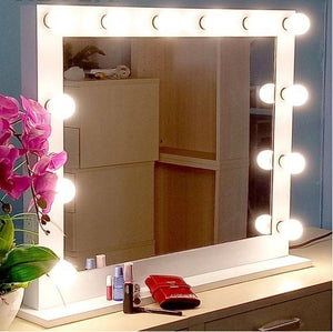 Hollywood Style LED Vanity Mirror Lights Kit with 10 Dimmable Bulbs For Makeup Dressing Fixture Strip For Makeup Mirror Vanity Table Set