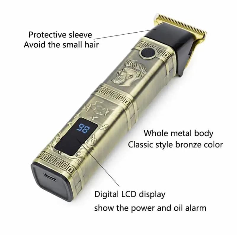 DALING Professional Hair Trimmer Clipper Metal Body Rechargeable Shaving machine for Men DL-1636