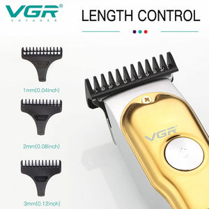 VGR V-290 Digital Display Professional Cordless Hair Clippers Cutter Rechargeable Wireless Hair Grooming Set Beard Trimming Beard Styling Rechargeable