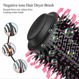 Hot Hair Dryer Air Brush Straightener & Volumizer, Professional One-Step Hot Air Brush with Enhanced Titanium Barrel, Hair Dryer And Styler in One