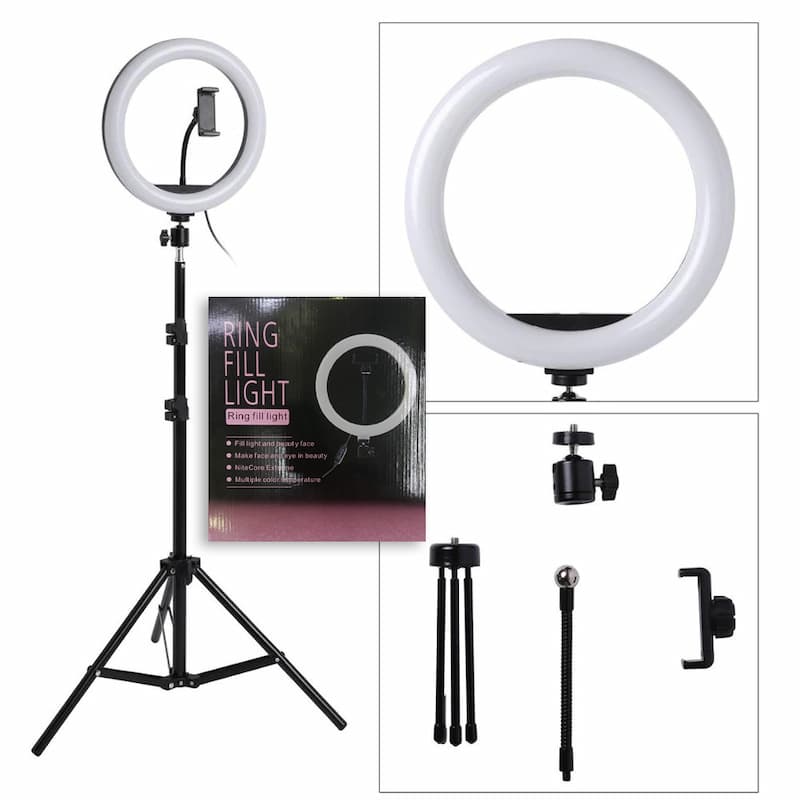 26CM Selfie LED Ring Light with 7 Feet Tripod Stand