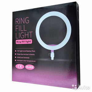 10 inch / 26cm RingLight (STAND IS NOT INCLUDED) With Phone Holder & 3 Shades of Colours Only Ring light For Video Making Selfie Ring Light Photography Dimmable Makeup 26cm Ring Light Video Live 12w 5500k LED