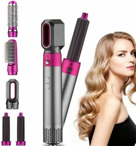 5 in 1 Professional Hair Straightener, Styler, Dryer, Curler, Hot Air Comb