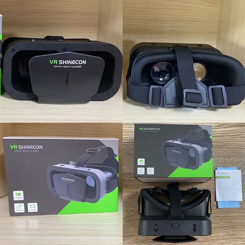 New 2025 VERSION 10 VR Shinecon G10 New 3D Virtual Reality Box Gaming Glasses Headset Compatible Metaverse VR Headset for for 4.7-7" Smartphone