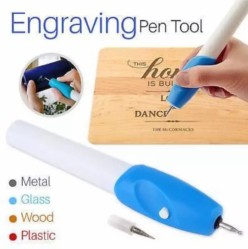 Bundle of 2 Engrave It Carving Pen Engraver Machine for Glass, Plastic, Iron, Steel