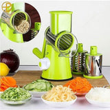 Drum Grater Table Top 3 in 1Multi-Functional Home Kitchen Drum Fruit Vegetable Rotatory Grater Slicer Manual Round Tabletop Drum Grater Slicer Cutter