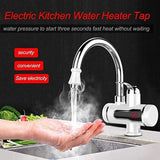 Instant Hot Water Tap Electric Geyser for Bathroom or Kitchen Basin wit LED Display