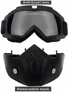 Face Mask Shield Glasses Eyewear Motorbike Riding Face Helmet Goggles