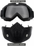 Face Mask Shield Glasses Eyewear Motorbike Riding Face Helmet Goggles