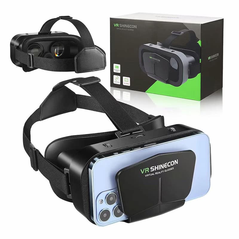 New 2025 VERSION 10 VR Shinecon G10 New 3D Virtual Reality Box Gaming Glasses Headset Compatible Metaverse VR Headset for for 4.7-7" Smartphone