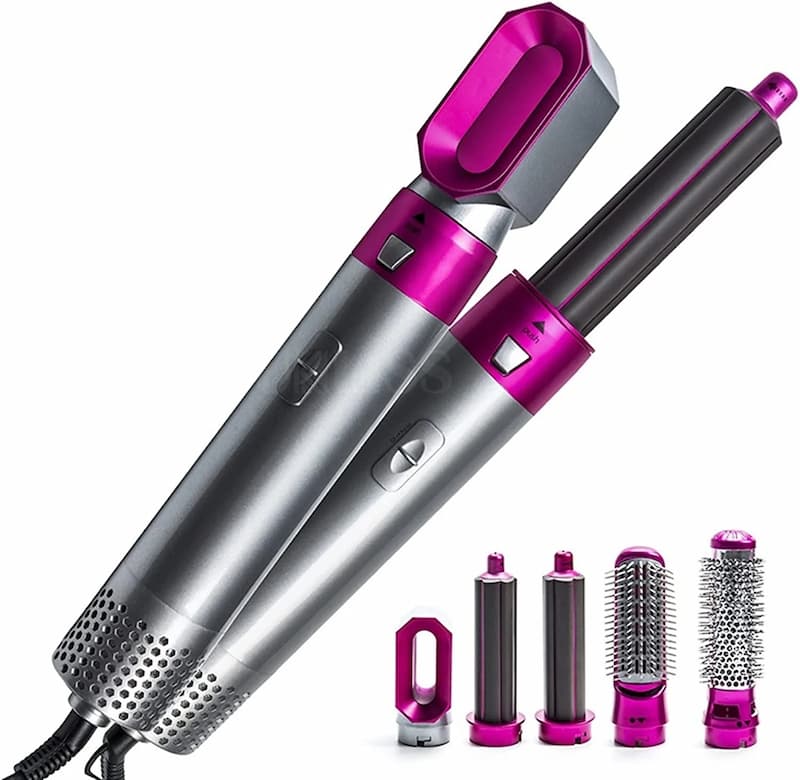 5 in 1 Professional Hair Straightener, Styler, Dryer, Curler, Hot Air Comb