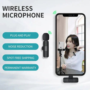 K8 Wireless Collar Microphone For Type C Android, IOS