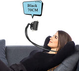 Bundle of 2 Lazy Bendable Flexible Hang Neck Phone Holder 360 Degree Rotation Mobile Stand -Black