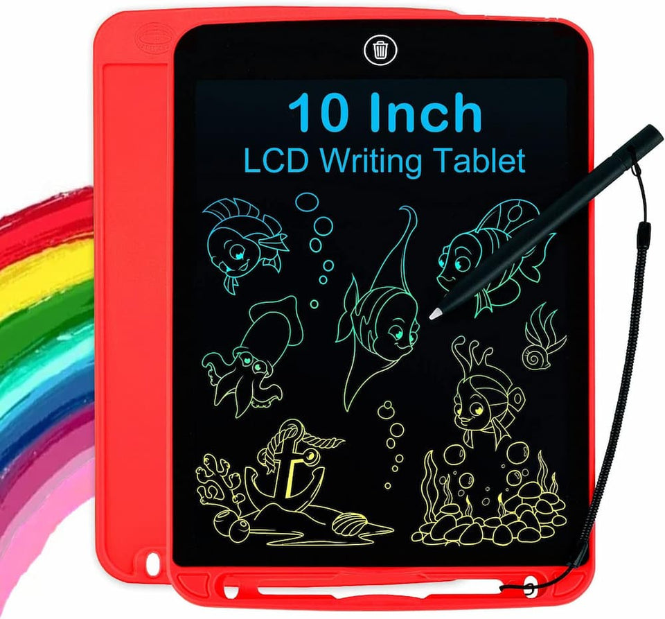 LCD Panel Colorful Multi Writing Tablet For Kids 10 inch