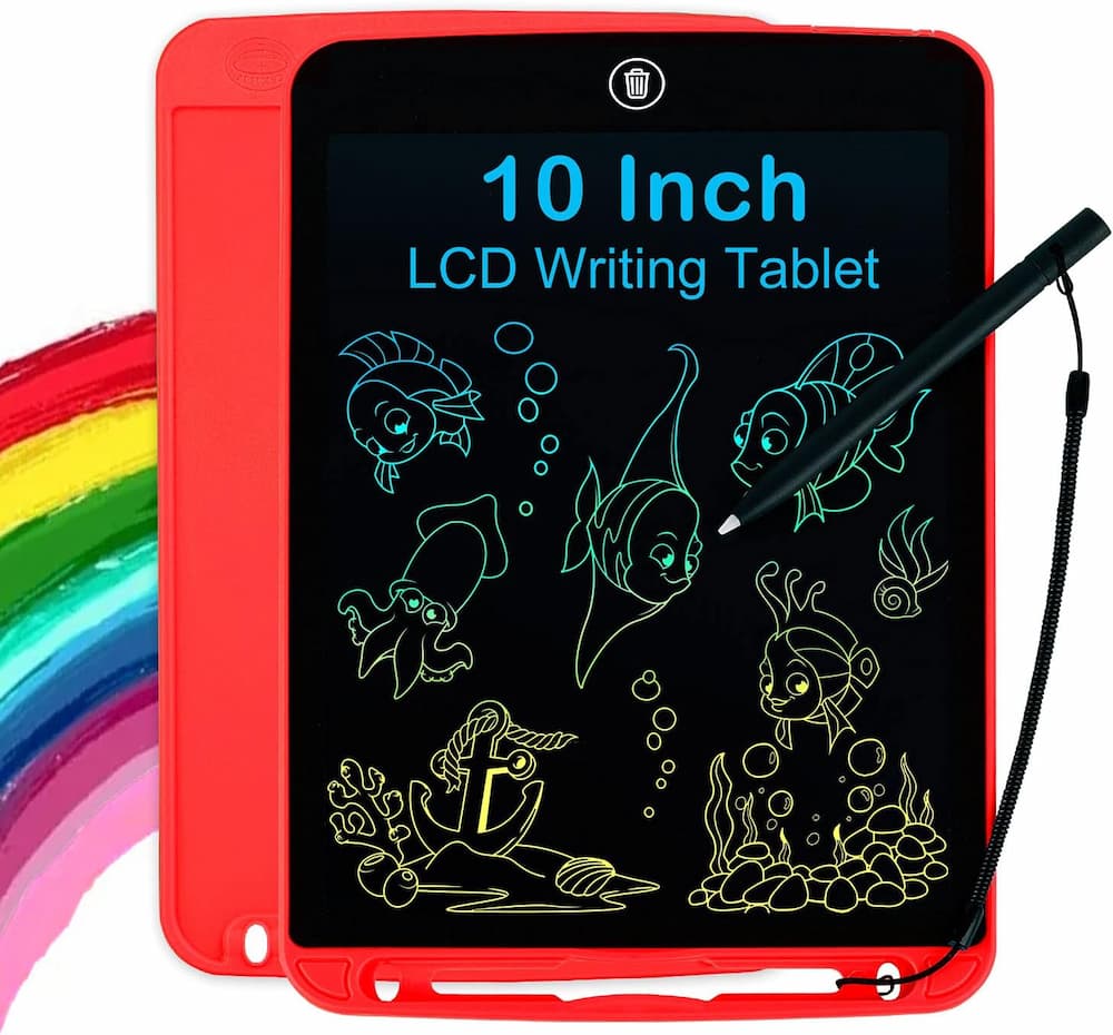 LCD Panel Colorful Multi Writing Tablet For Kids 10 inch