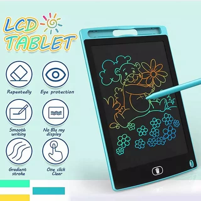 LCD Panel Colorful Multi Writing Tablet For Kids 10 inch