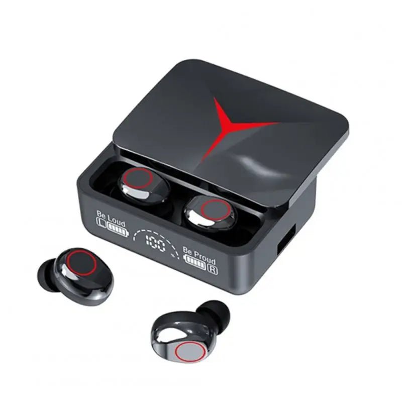 M90 Pro TWS Wireless Bluetooth 5.2 Earphones Gaming Noise Canceling Earbuds HiFi Stereo Music Headsets Waterproof Sport Handfree Headphones with Touch Control LED Charging Case