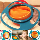 Pack of 2 Magic Gyro Bowl 360 Rotation Spill-Proof Infants Toddler Baby Kids Training Feeding