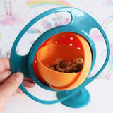 Pack of 2 Magic Gyro Bowl 360 Rotation Spill-Proof Infants Toddler Baby Kids Training Feeding