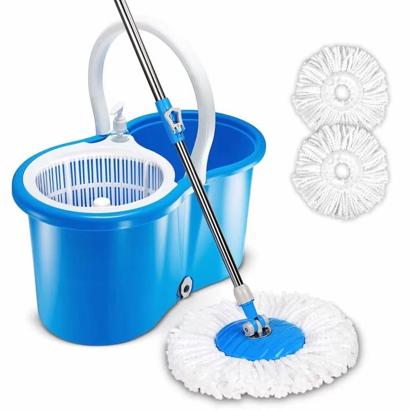 Magic Spin Mop Bucket with Stainless Steel Rod For Home Cleaning