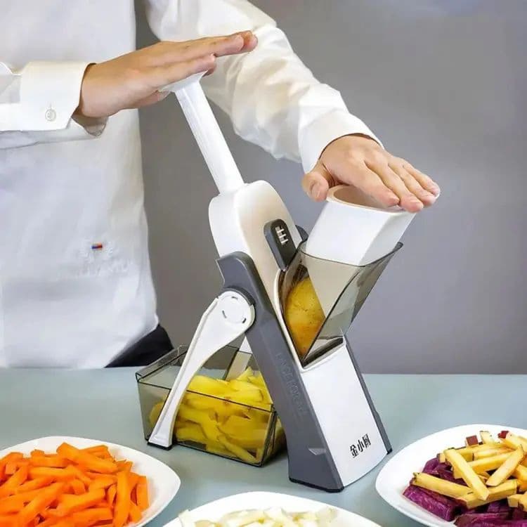 Mandoline slicer 5 in 1 Manual Vegetable Slicer Foldable Grater Slicer Food and Vegetable chopper potato slicer Household Kitchen Chopping Artifact Grater peelers