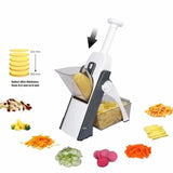 Mandoline slicer 5 in 1 Manual Vegetable Slicer Foldable Grater Slicer Food and Vegetable chopper potato slicer Household Kitchen Chopping Artifact Grater peelers